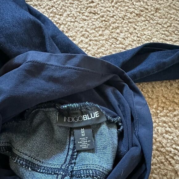 Indigo Blue Maternity Jeans Size M - Picture 2 of 11